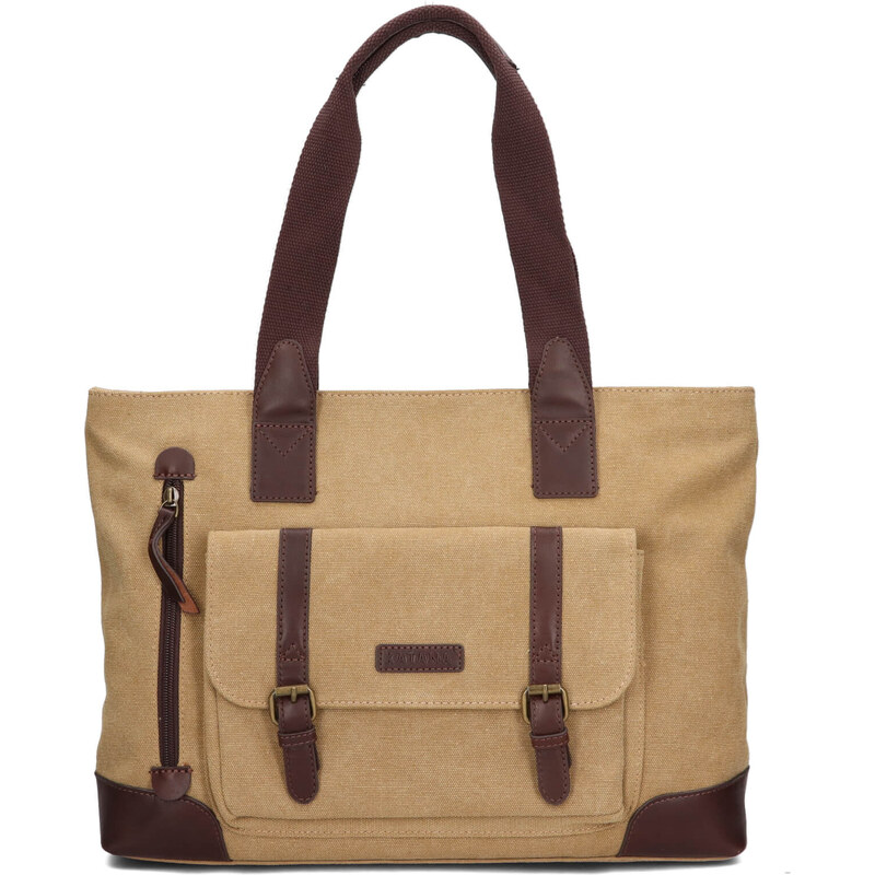 Väčšia dámska kabelka Katana Rotta - béžová 65912339