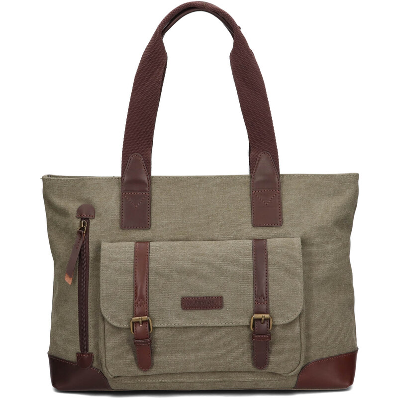 Väčšia dámska kabelka Katana Rotta - zelená 65912338