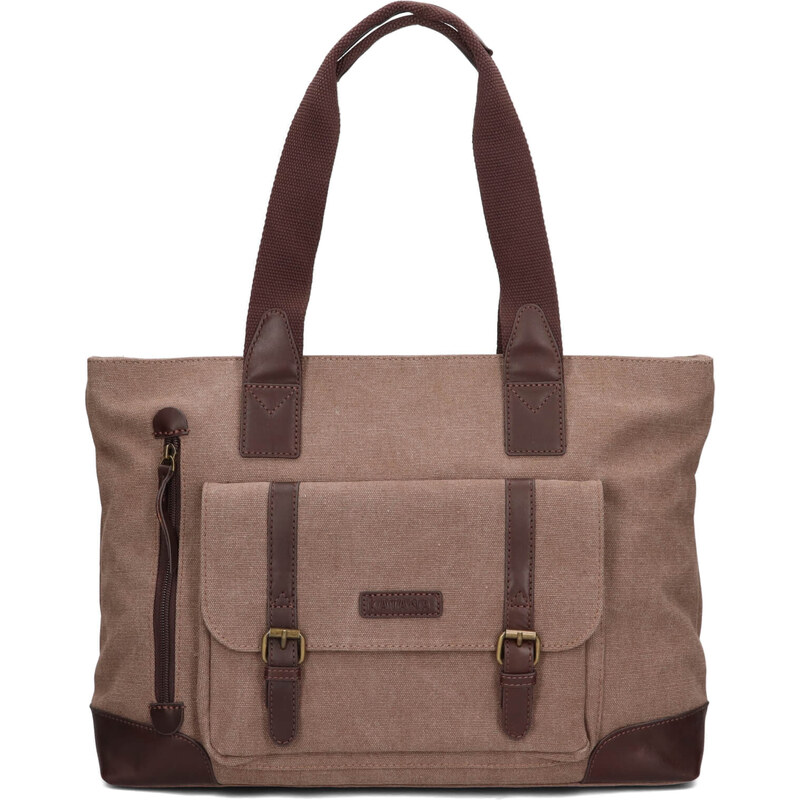 Väčšia dámska kabelka Katana Rotta - svetlo hnedá 65912340