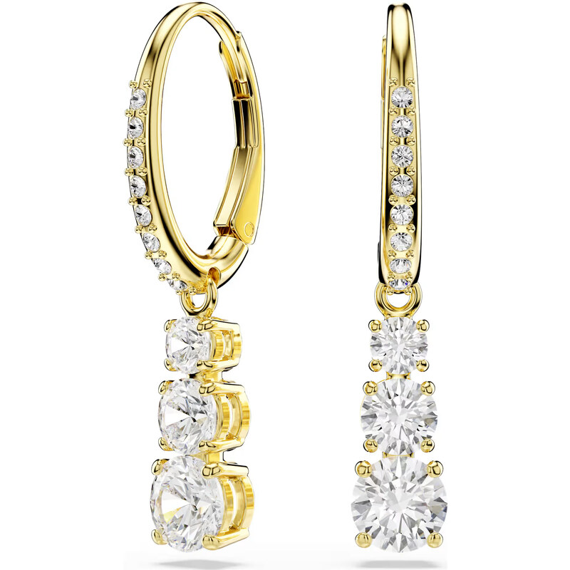 Swarovski Trblietavé pozlátené náušnice Stilla Attract 5723300 66585485