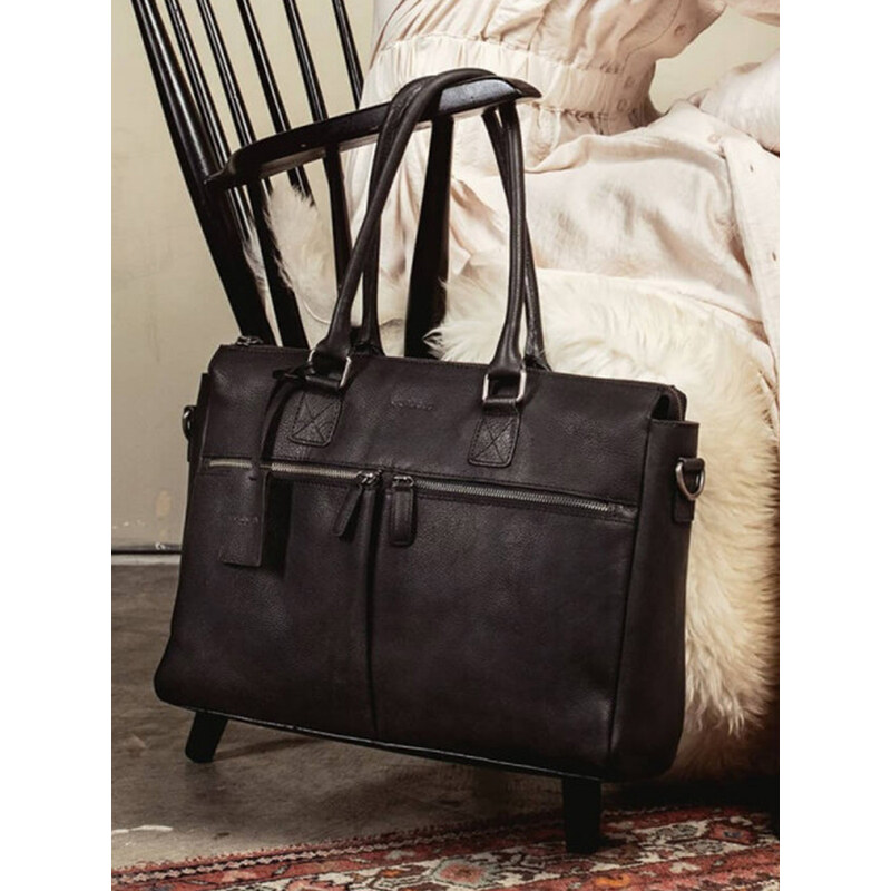 Dámska kožená kabelka Burkely Valerie - čierna 22152196