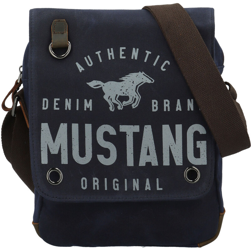 Pánska crossbody taška tmavo modrá - Mustang Roger tmavo modra 64891026