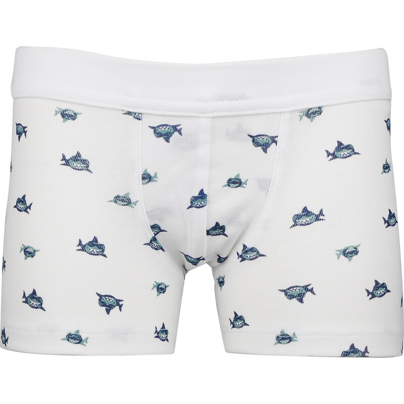 Chlapčenské boxerky s nohavičkou | Pleas | 183762-192 | Biela, potlač 64887960