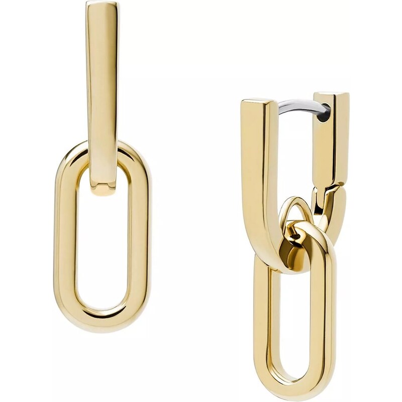 Fossil Pozlátené náušnice s príveskami JF04780710 66592378