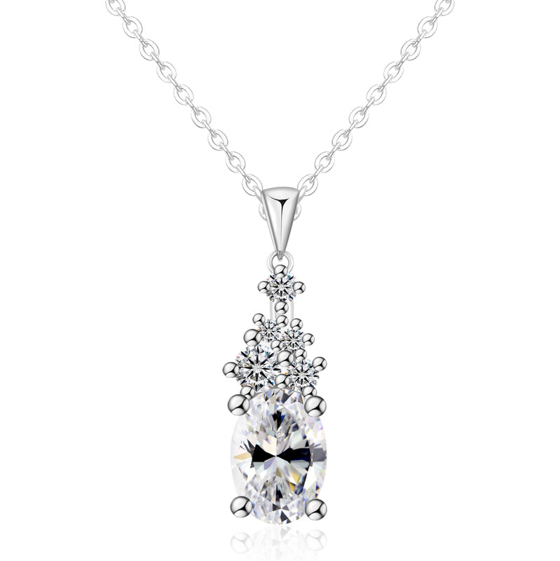 Olivie Strieborný náhrdelník 1ct MOISSANITE 9826 64892370