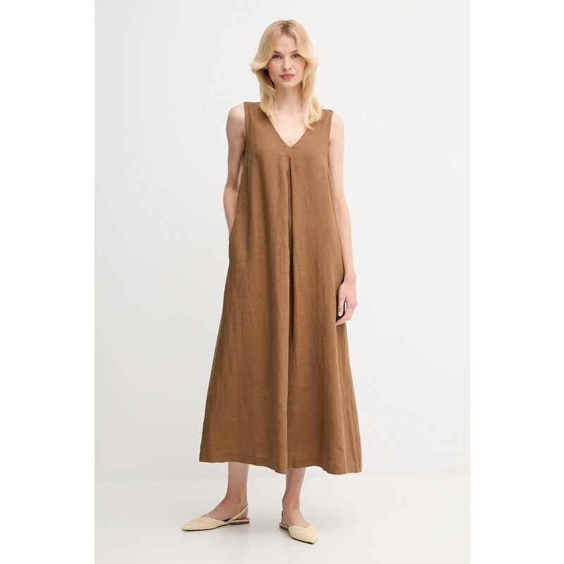 Ľanové šaty United Colors of Benetton 63676232