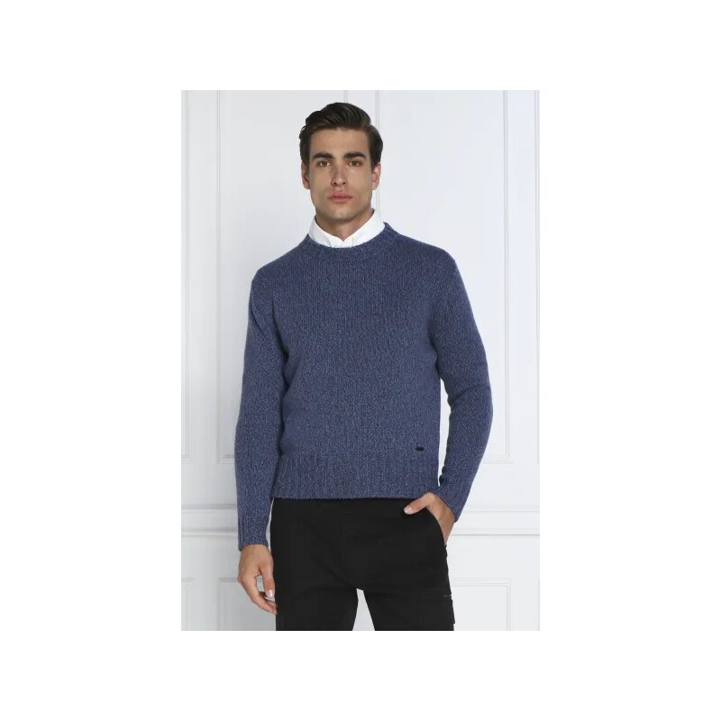 HUGO vlnený sveter siogul | oversize fit
