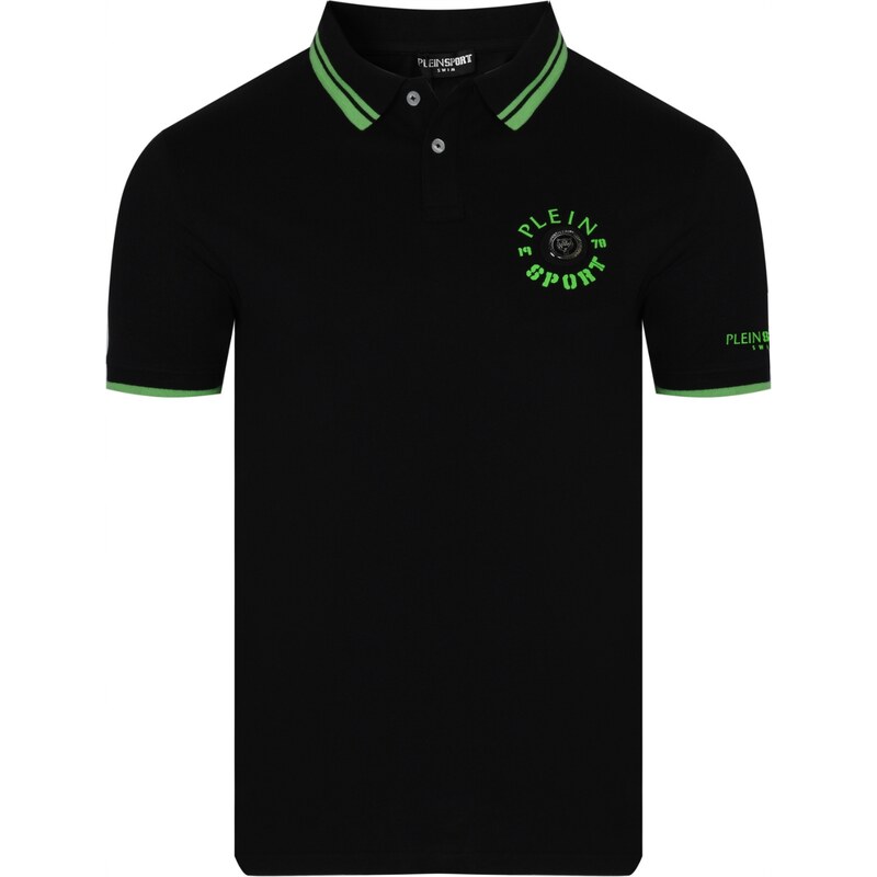 PLEIN SPORT Iconic Roar Black polo tričko 64888870