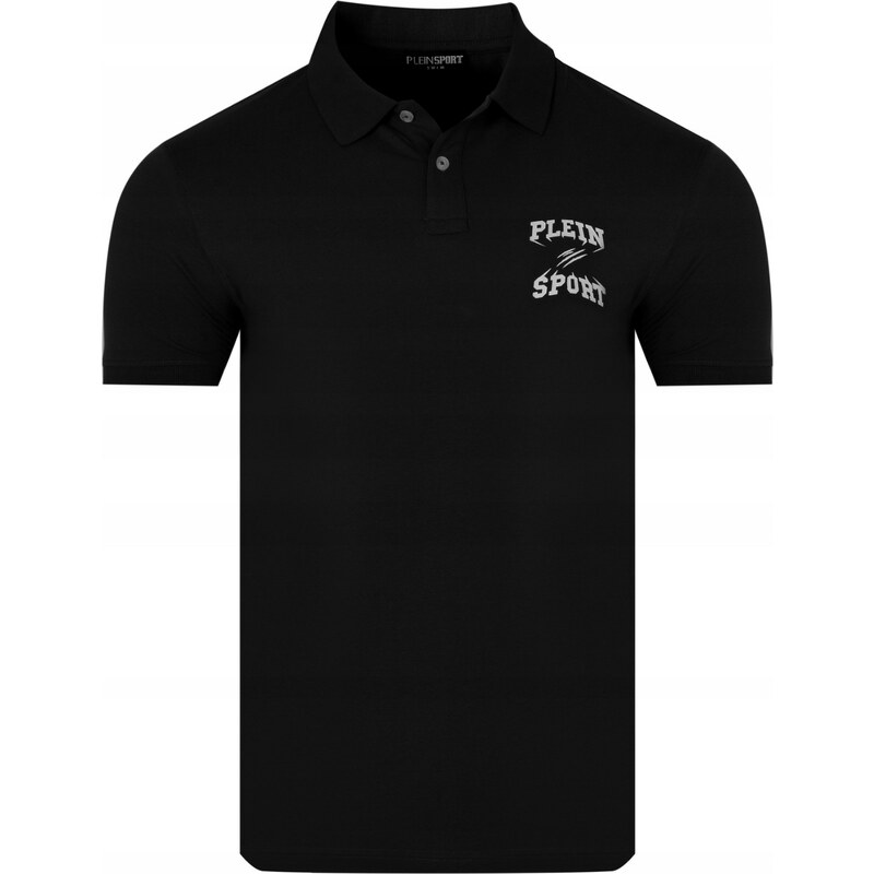 PLEIN SPORT Refined Black polo tričko 64888867