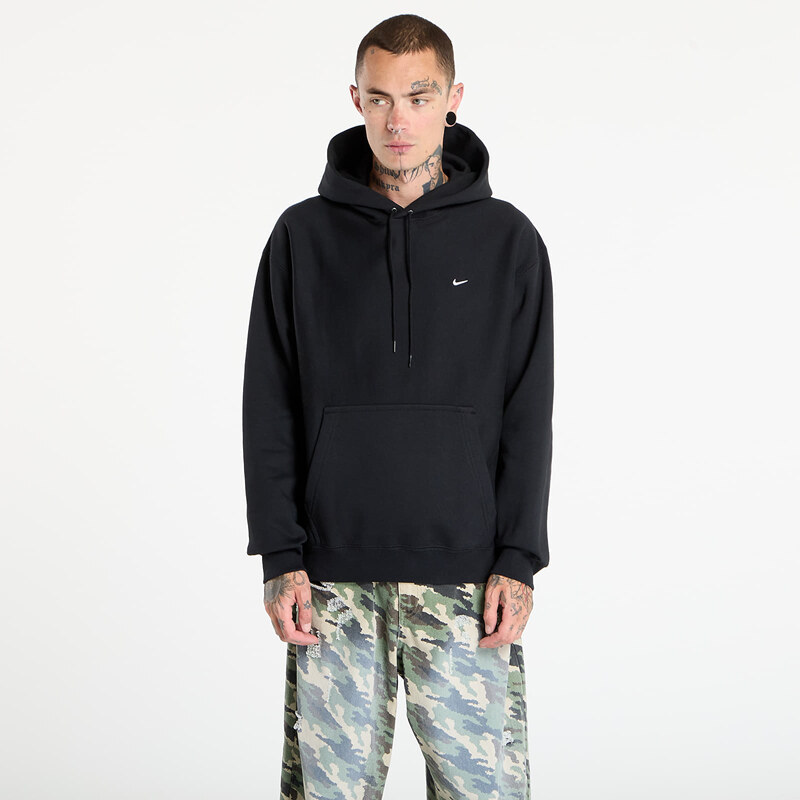 Mikina Nike Solo Swoosh Mens Pullover Hoodie Black/ Black/ White XXL 64821960