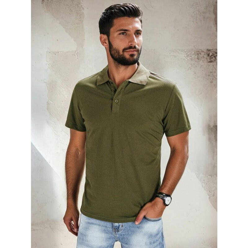 Dstreet Zelená trendová polokošeľa 64896614