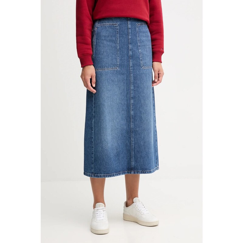 Bavlnená rifľová sukňa Tommy Hilfiger 64895345