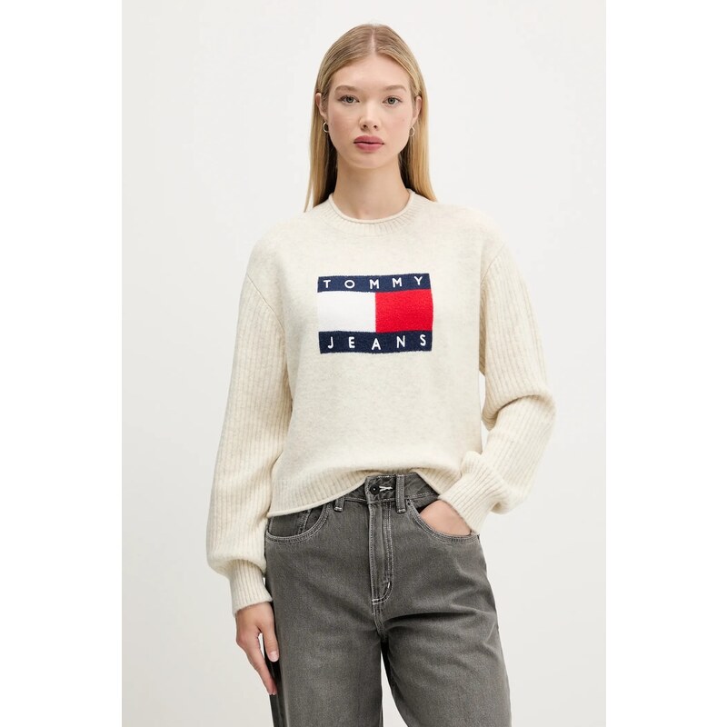 Sveter s prímesou vlny Tommy Jeans 64895829