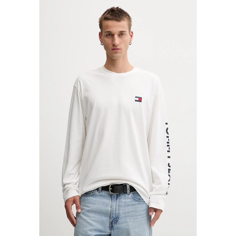 Bavlnené tričko s dlhým rukávom Tommy Jeans 64896305