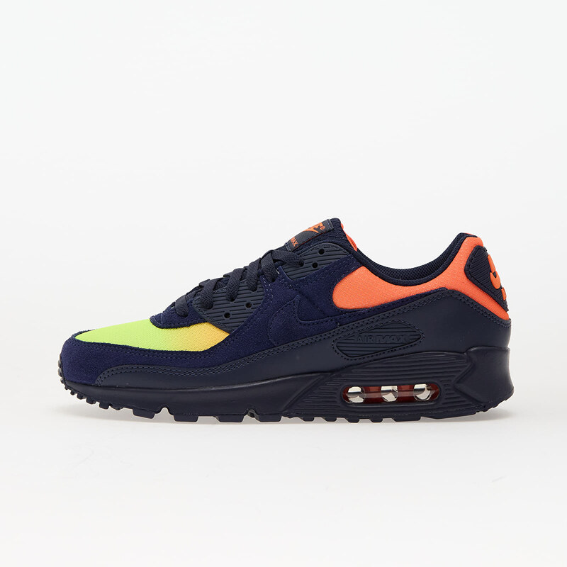 Nike Air Max 90 Lemon Venom/ Blackened Blue-Hyper Crimson-Laser Orange 64896395