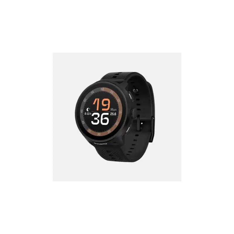 Suunto Run inteligentné hodinky silikónový remienok All Black 64896782