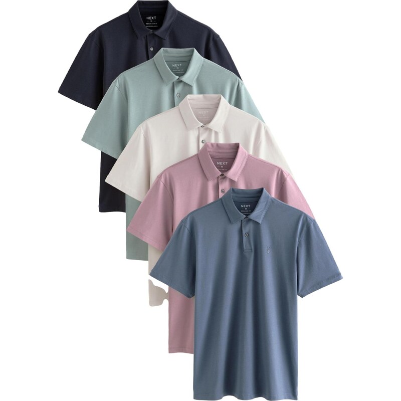 Next Tričko nebielená / zafírová / mätová / staroružová / čierna 65493682