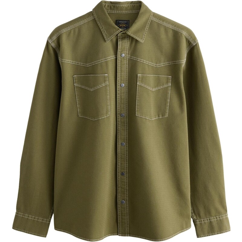 Next Košeľa olivová 64970791