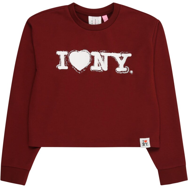 Vero Moda Girl Mikina VMNEWYORK hrdzavohnedá / biela 65886561