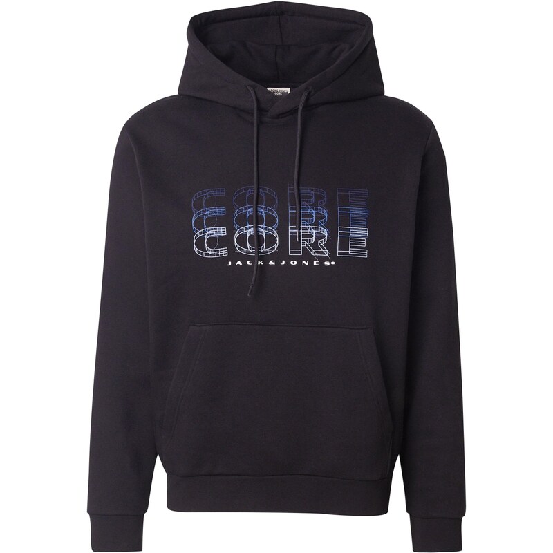 JACK & JONES Mikina JCOFUSION modrá / čierna / biela 65659473