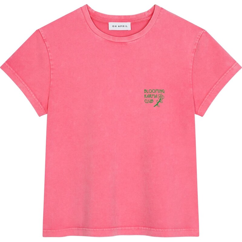 OH APRIL Tričko Bloom zelená / ružová 65657834