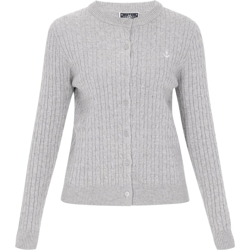 DreiMaster Maritim Kardigán svetlosivá 65657837