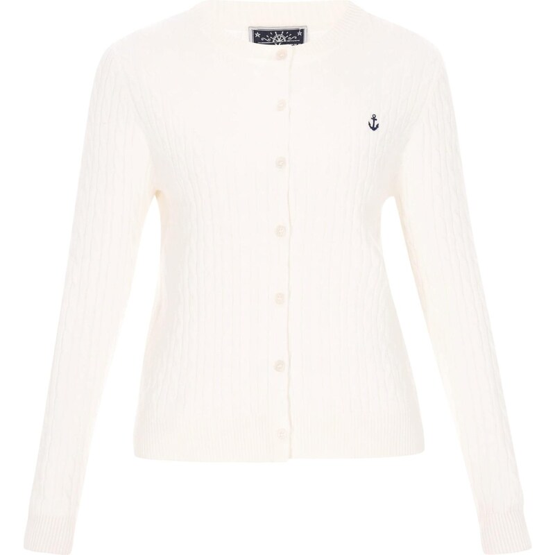 DreiMaster Maritim Kardigán šedobiela 65657847