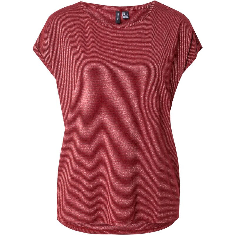 VERO MODA Tričko VMLAVA hrdzavohnedá / strieborná 64898199