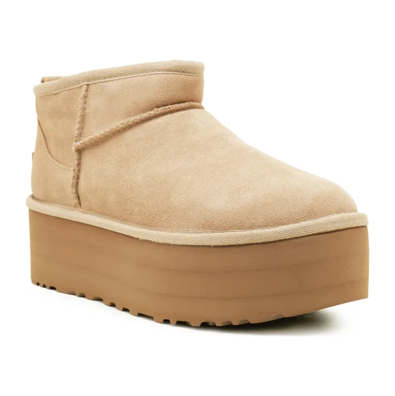 UGG Snehule W CLASSIC ULTRA MINI | vlna | semiš 66496170