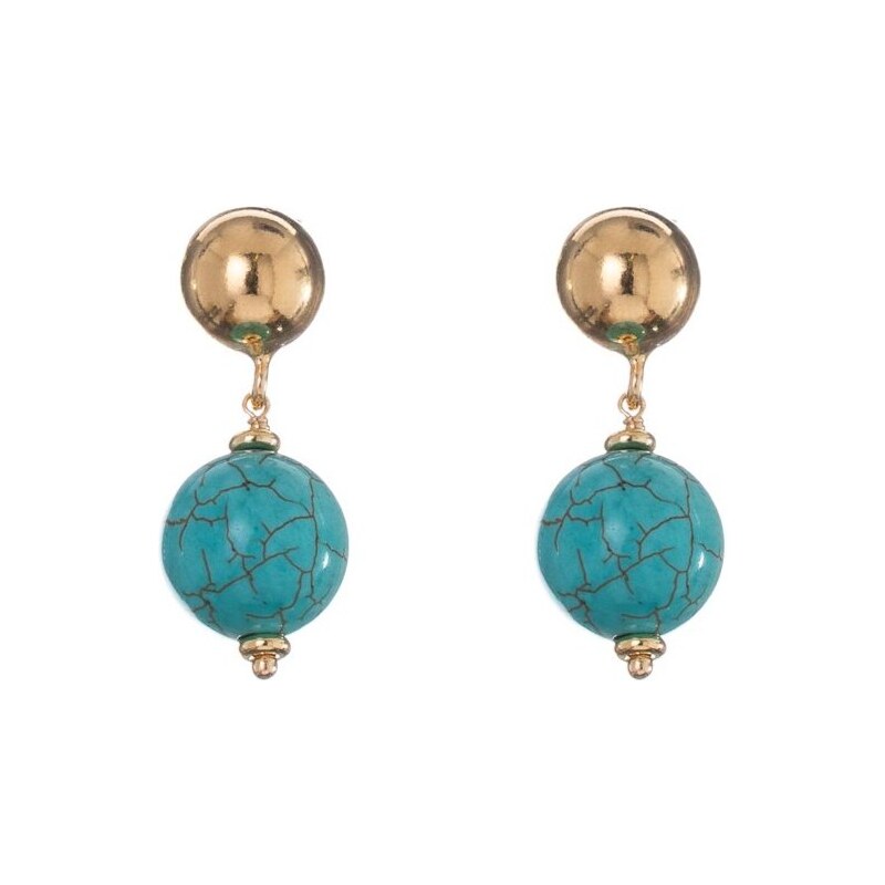 Alisia Visiace pozlátené náušnice s tyrkysom AL5075.01.069 66583591