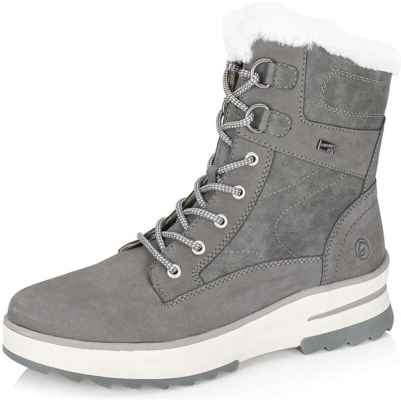 RIEKER Dámska členková obuv REMONTE D2B73-45 sivá W5 64900675