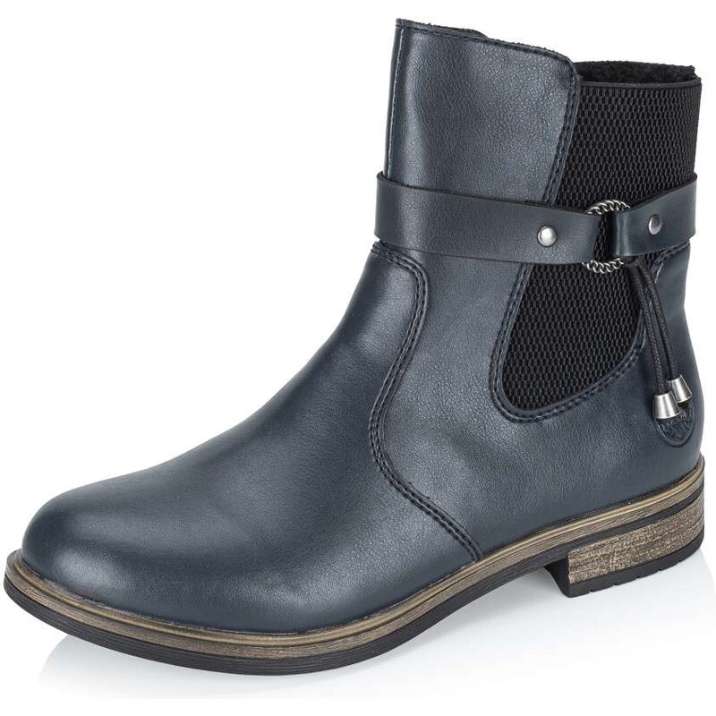 Dámska členková obuv RIEKER 72258-14 modrá W5 64900679