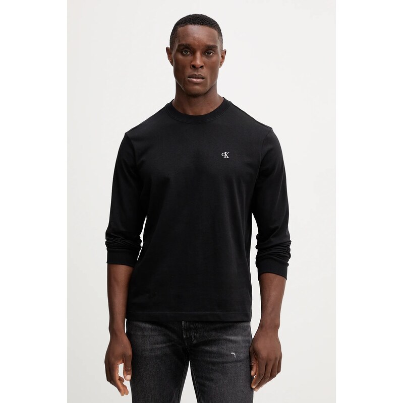 Bavlnené tričko s dlhým rukávom Calvin Klein Jeans 64900977
