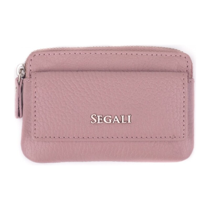 SEGALI Kožená mini peňaženka-kľúčenka 7483 A cameo rose 66584286