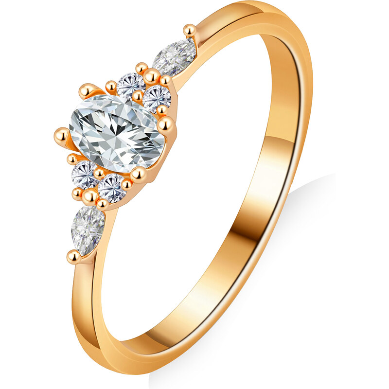 Olivie Strieborný prsteň MOISSANITE ROSE 9841 64912102