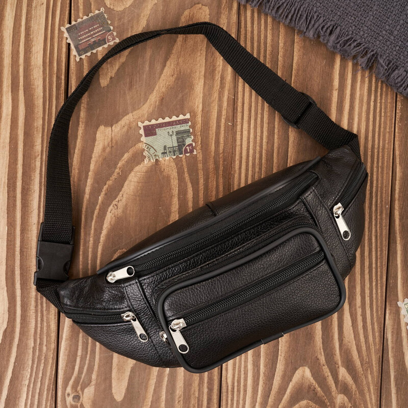 Abruzzo Pánska kožená ľadvinka | čierna ABR-41 57919957