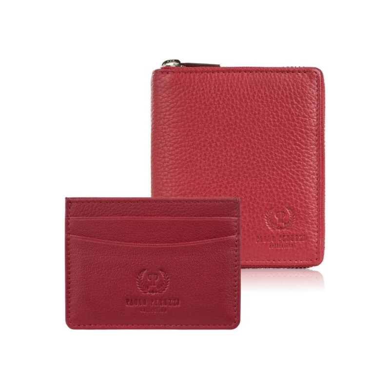 Paolo Peruzzi Darčeková sada - dámska kožená peňaženka a kožené puzdro 64905805