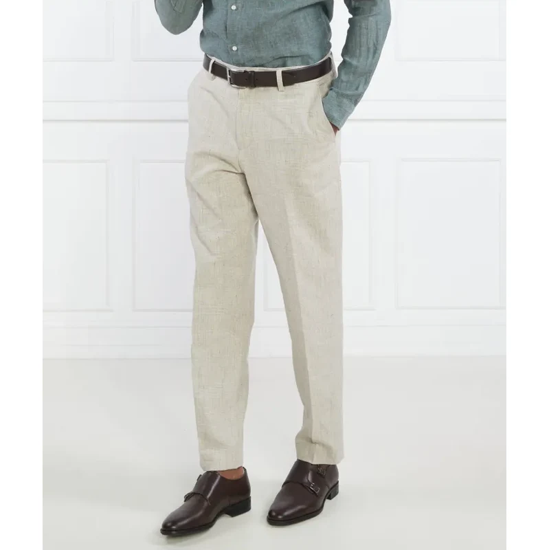 BOSS BLACK Chino nohavice H-Perin-232 | Regular Fit | s prímesou ľanu 41523462