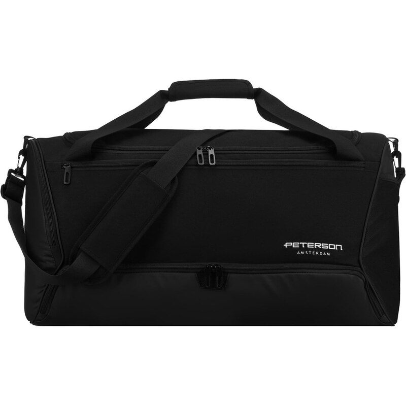 Čierna priestranná cestovná taška z odolného polyesteru - Peterson 64906389