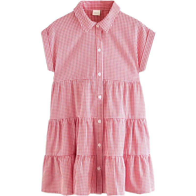 Next Šaty červená / melónová / biela 65653546