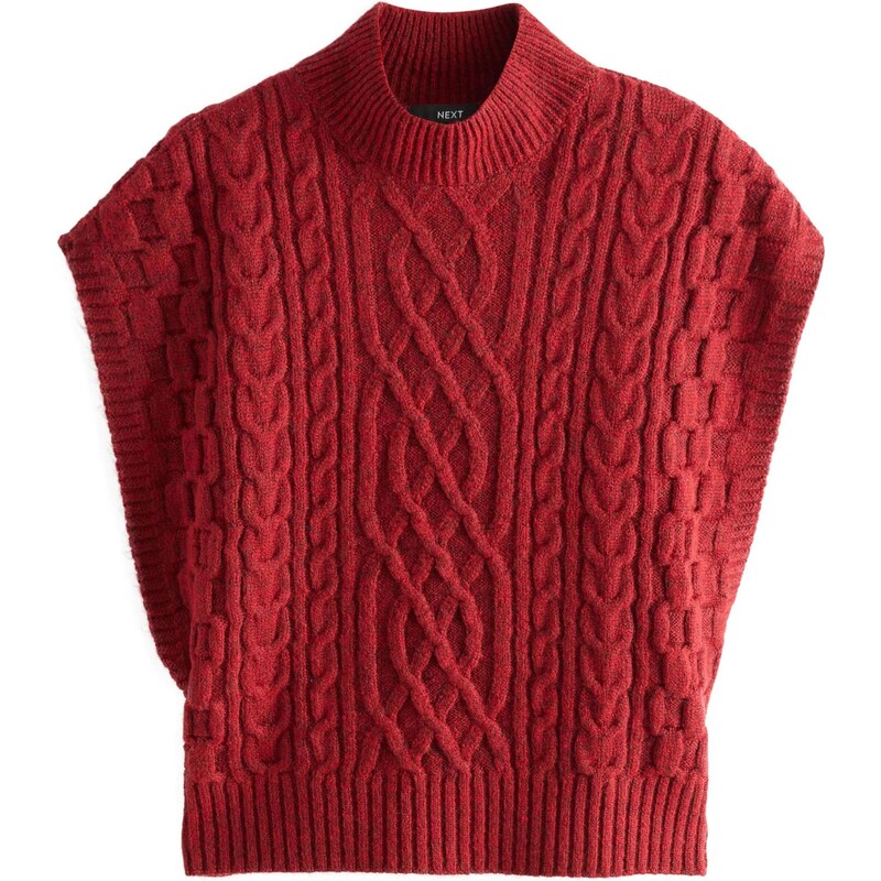 Next Sveter červená melírovaná 65979747