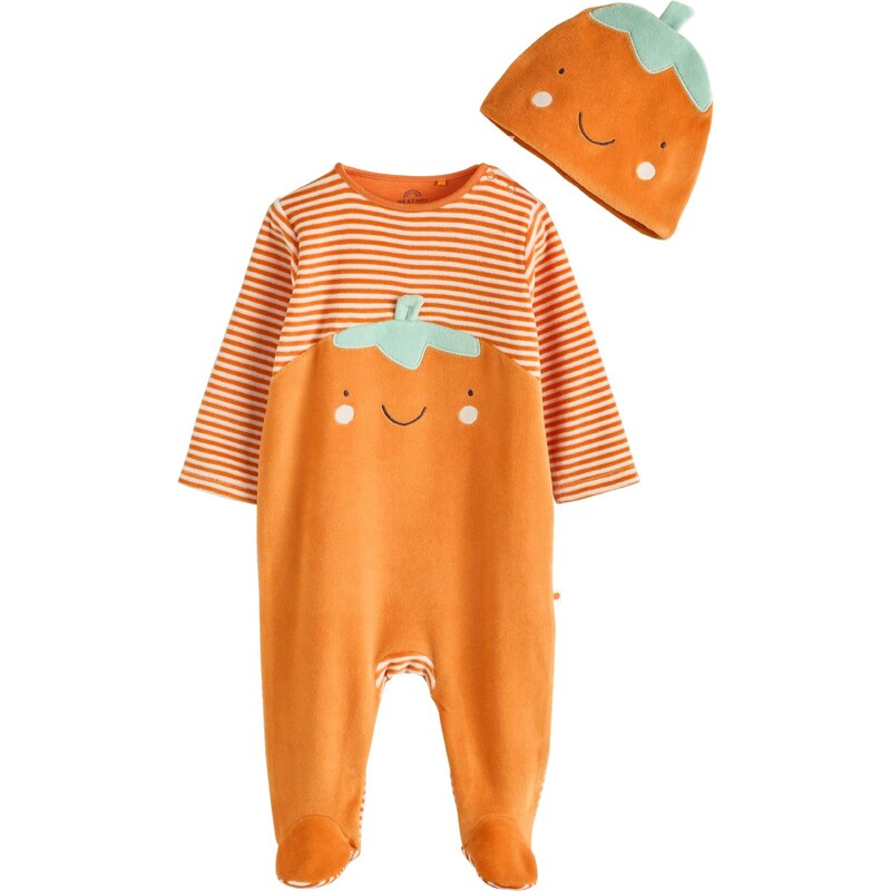 Next Pyžamo mätová / oranžová / čierna / biela 65883913