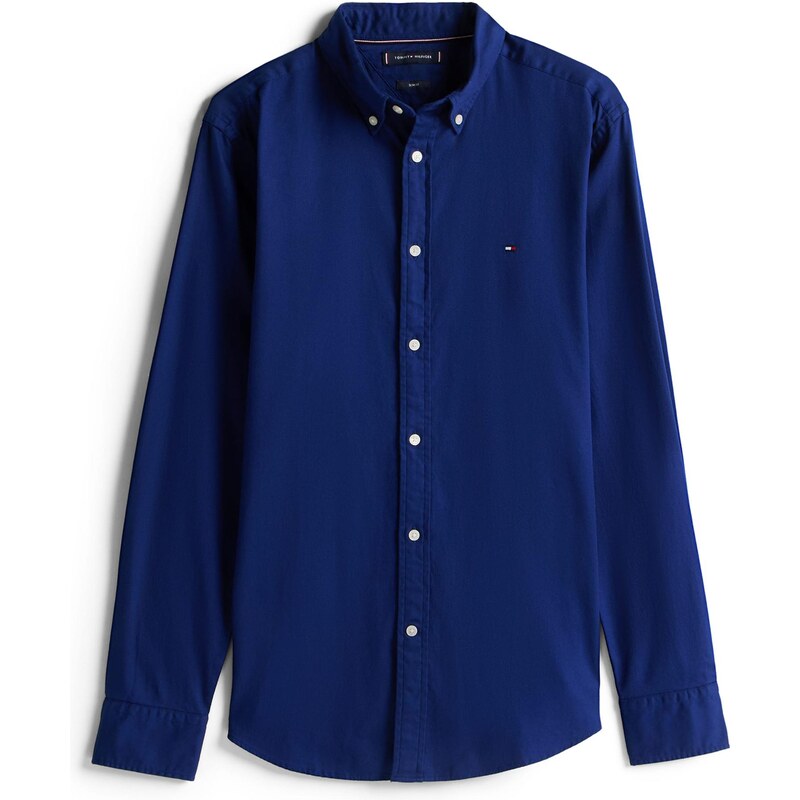 TOMMY HILFIGER Košeľa tmavomodrá / červená / biela