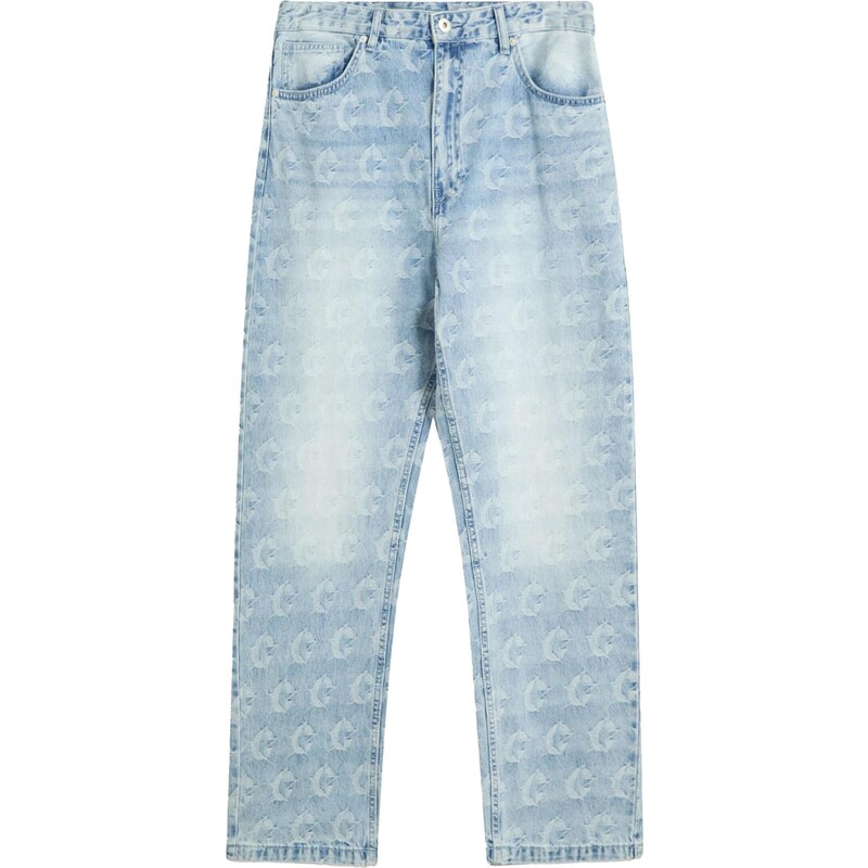 Bershka Džínsy svetlomodrá 65886849