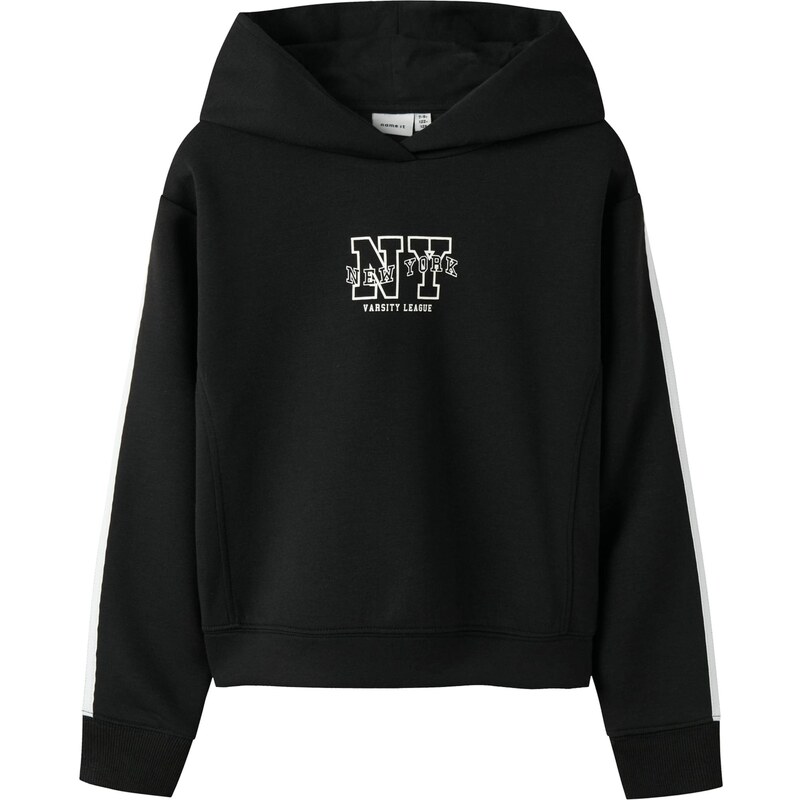 NAME IT Mikina NKFNapes čierna / biela 64907907