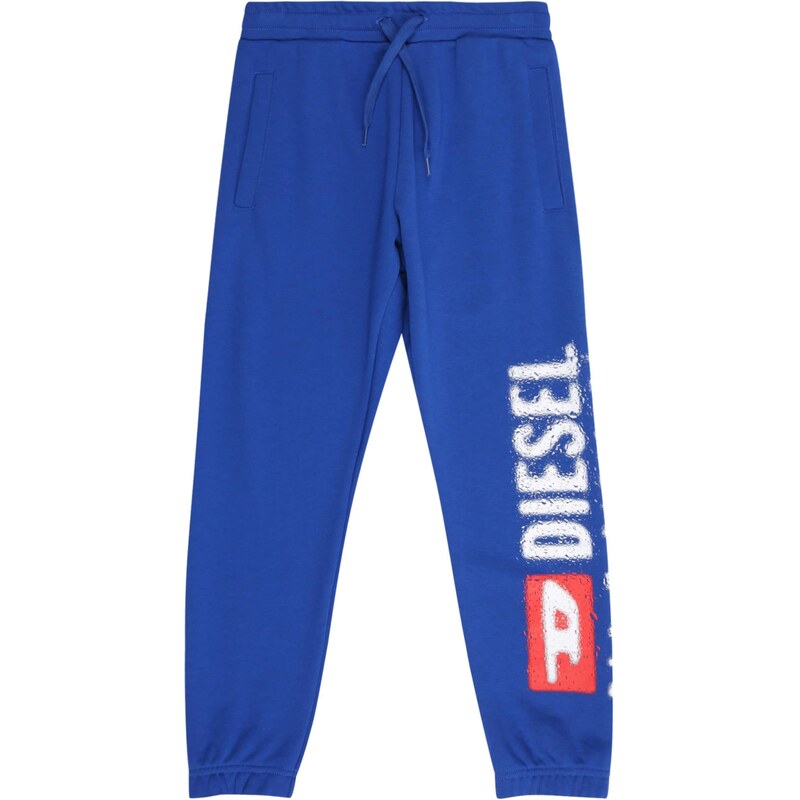 DIESEL Nohavice kobaltovomodrá / červená / biela 65292474