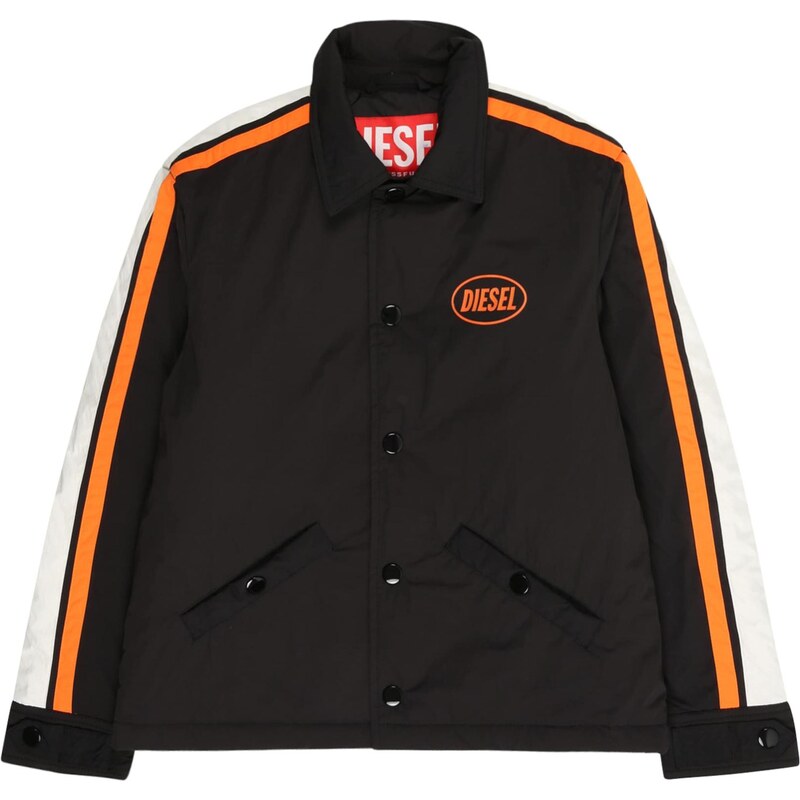 DIESEL Prechodná bunda tmavooranžová / čierna 65292476