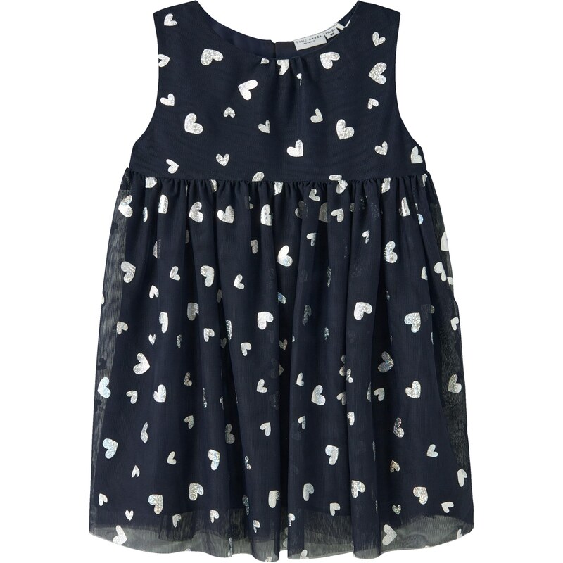 NAME IT Šaty NMFVABOS námornícka modrá / strieborná 65835260