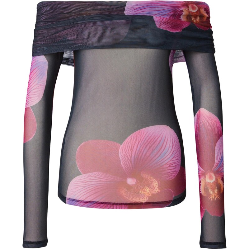 VERO MODA Tričko VMFLORY orgovánová / ružová / čierna 65886985