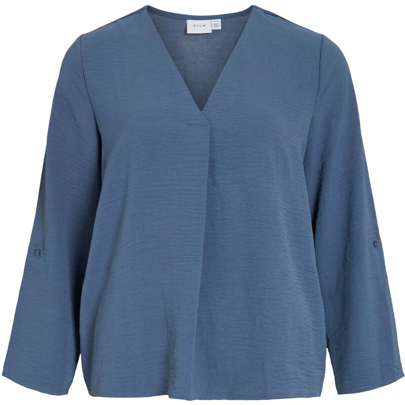 VILA Blúzka VIJosa modrosivá 65886466